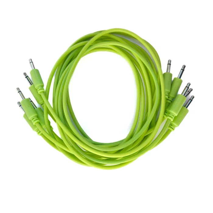 Black Market Modular 3.5mm Patch Cable 5-Pack – 75cm/30″ – Glow in the Dark