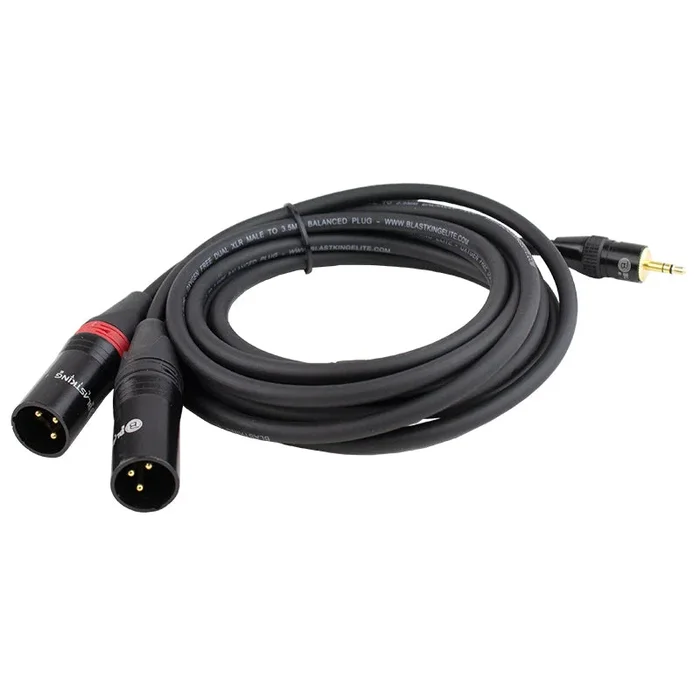 Blastking 6 ft Dual XLR Male to 1/8″ Balanced Plug Cable – C2XLRM35B