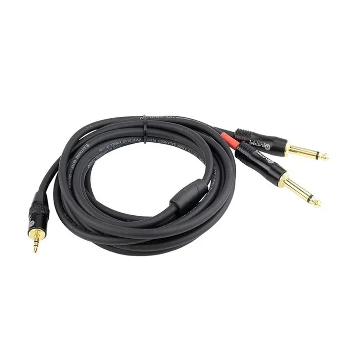 Blastking Dual 1/4″ to 3.5mm Balanced Plug Cable 6ft