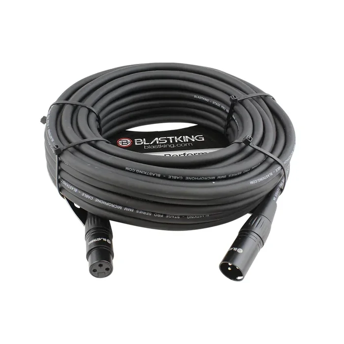 Blastking XLR Male to XLR Female 50 Ft. Microphone Cable – SP50XLR