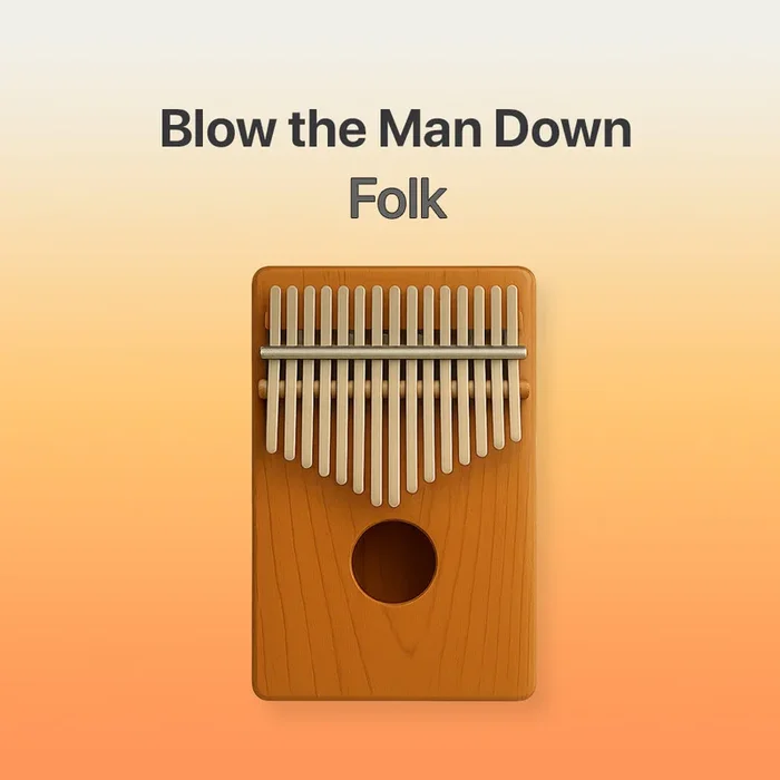 Blow The Man Down – 17 Note Kalimba tab