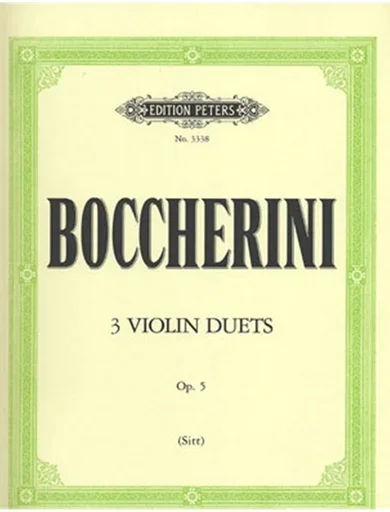 Boccherini, L. (Sitt): 3 Duos, Op.5 (two violins)