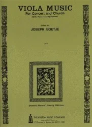 Boetje: Music for Concert & Church (viola & piano)