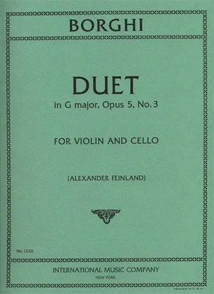 Borghi, Luigi: Duet in G Major Op.5#3 for Violin & Cello
