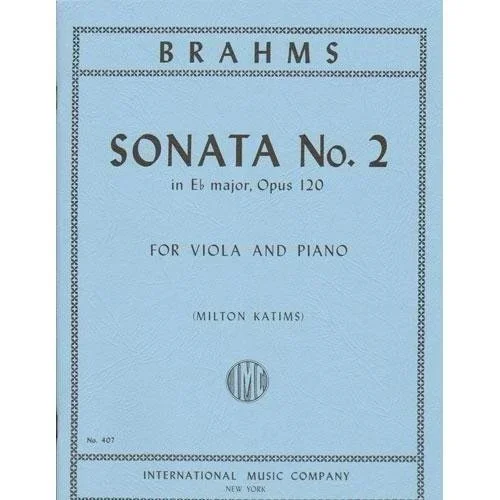 Brahms, J.: Sonata Op.120, No.2 (viola, and piano)
