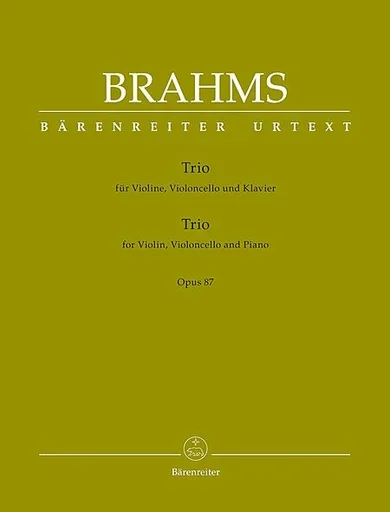 Brahms, J.: Trio in C, Op. 87 (violin, cello, piano) Barenreiter