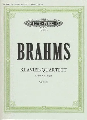 Brahms, Johannes: Piano Quartet in A major Op.26 (violin, viola, cello, piano)