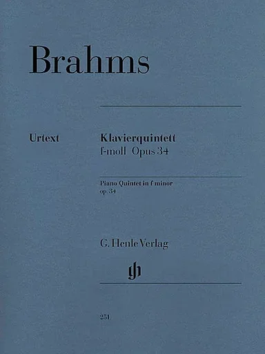 Brahms (Struck): Quintet in F minor, Op.34 – URTEXT (piano quintet) Henle Verlag