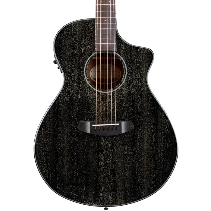 Breedlove Rainforest S Concert Acoustic Electric Guitar in Black Gold