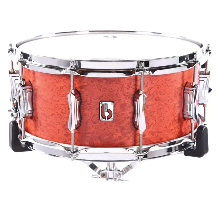 British Drum Co. 6.5×14 Legend Series Snare Drum Buckingham Scarlet