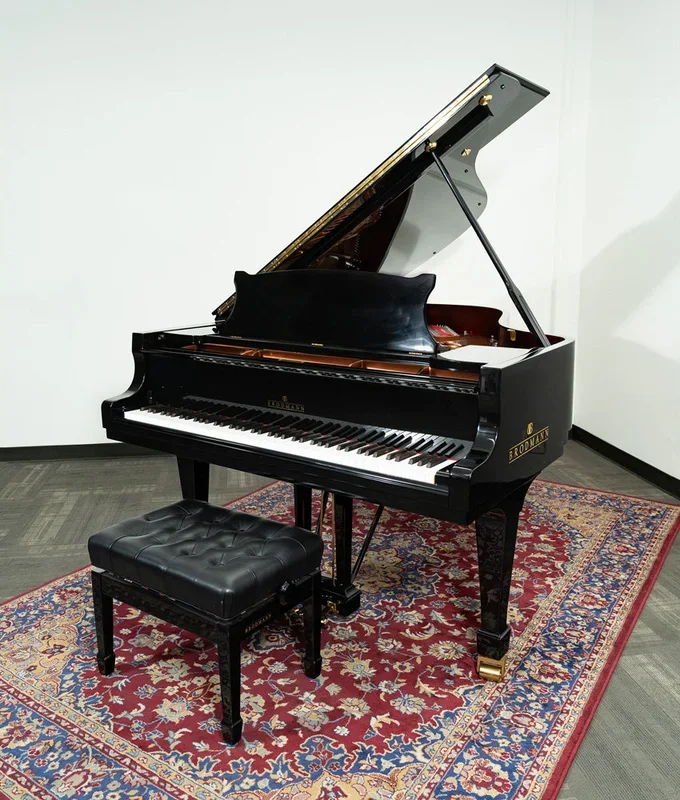 Brodmann 6′ 2″ PE-187 Grand Piano | Polished Ebony | SN: 0001725