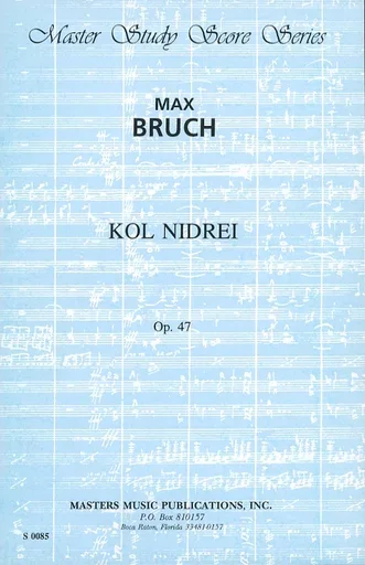 Bruch, M.: (Score) Kol Nidrei, Op. 47 (cello, orchestra)