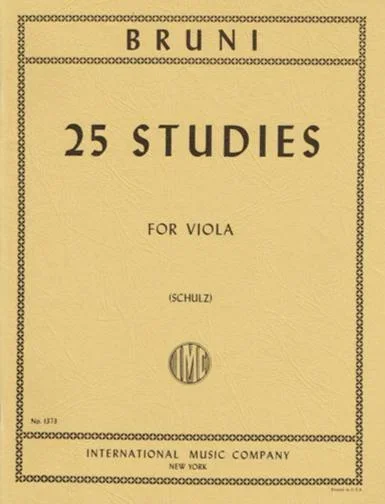 Bruni, 25 Studies for Viola (IMC)