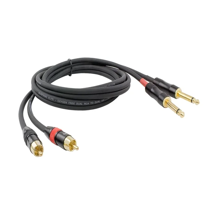 Cable Dual RCA a Dual 1/4″ – 3 pies.
