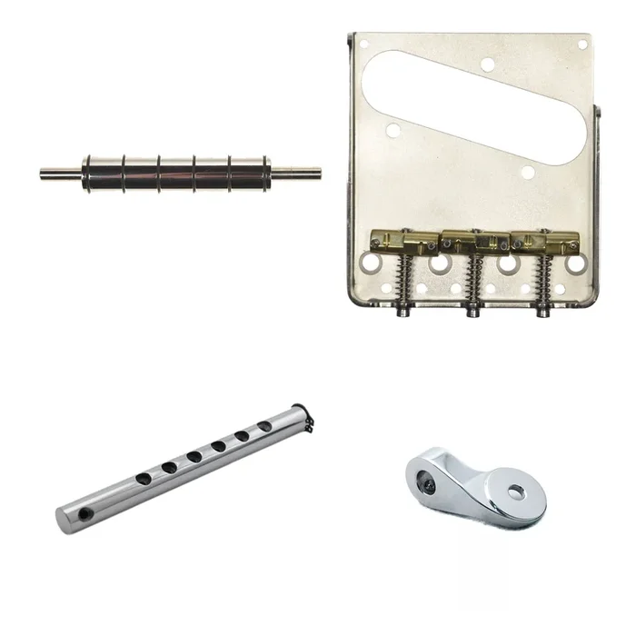 Callaham Vintage Tele Bridge (Specialized for Bigsby Flat Mount Vibratos), Roller Upgrade, 360 Arm Bracket and String Shaft Telecaster Upgrade Kit.