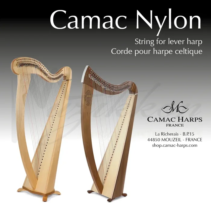 Camac Nylon String for Celtic- lever Harp – Oct 2 single string