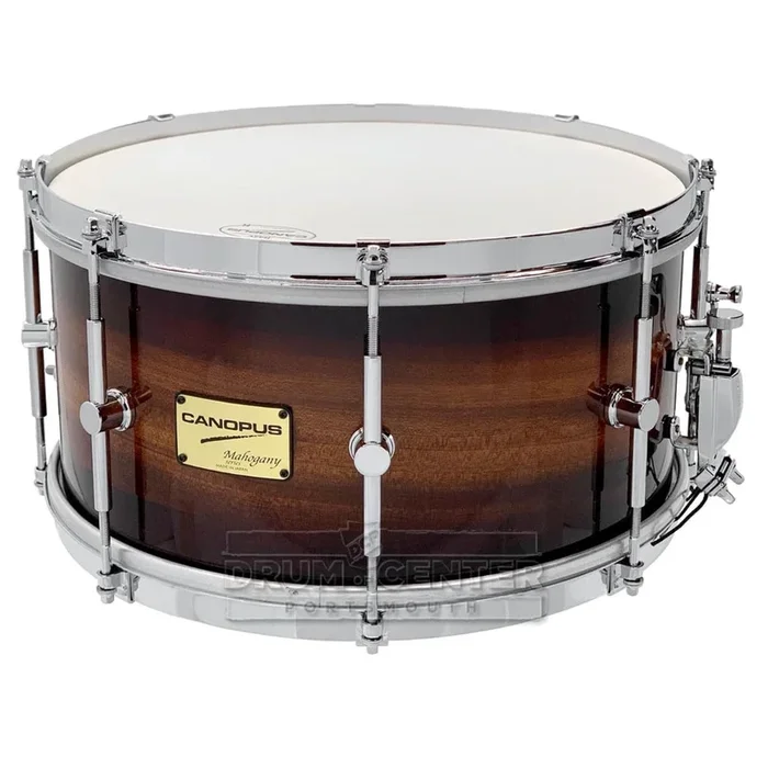 Canopus Mahogany Snare Drum 14×7 Brown Burst Lacquer w/Single Flanged Hoops