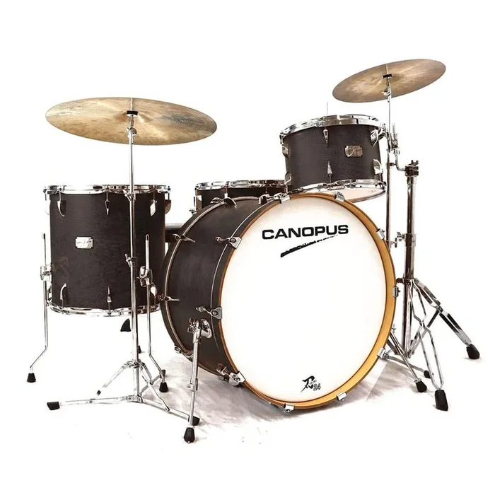Canopus Yaiba 3pc Drum Set 24/13/16 Antique Ebony Matte Lacquer
