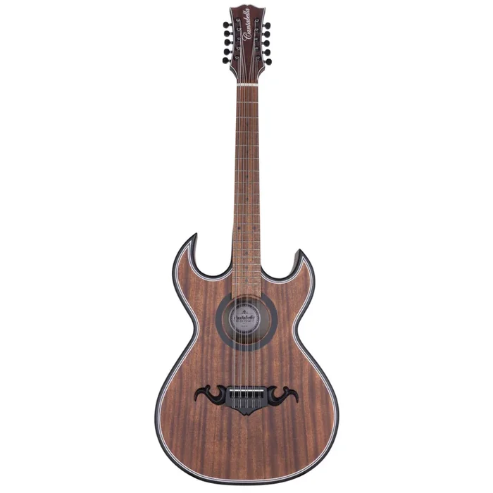 Cantabella Bajo Quinto Matte Brown, Sapelly Wood Top, Back and Side – Black