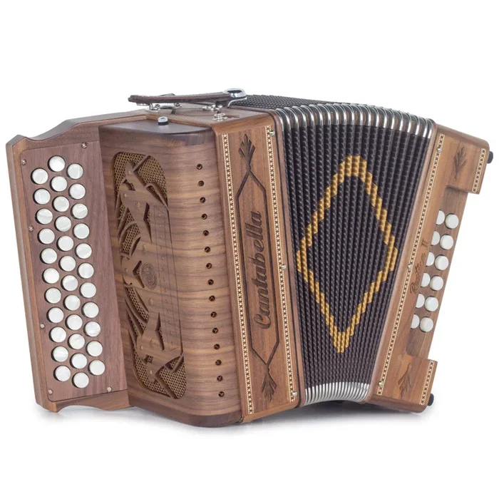 Cantabella Rustica II Accordion No Switch EAD Wood with Brown Grill