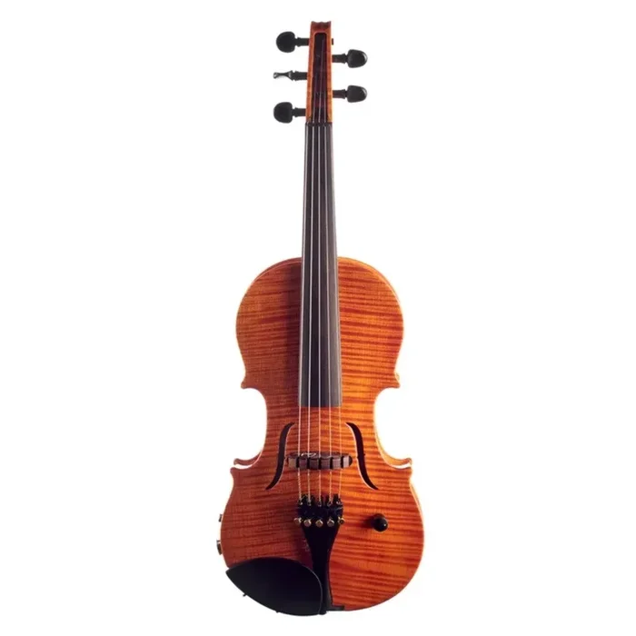 Cantini E-Acoustic violín eléctrico archtop de cuerpo hueco de 5 cuerdas con MIDI
