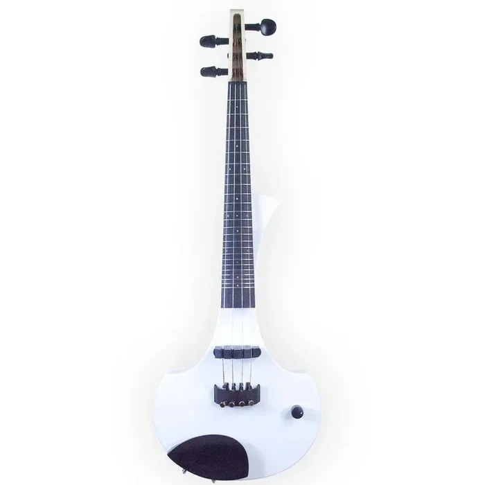 Cantini Earphonic Fretted Electric Violin with MIDI, White