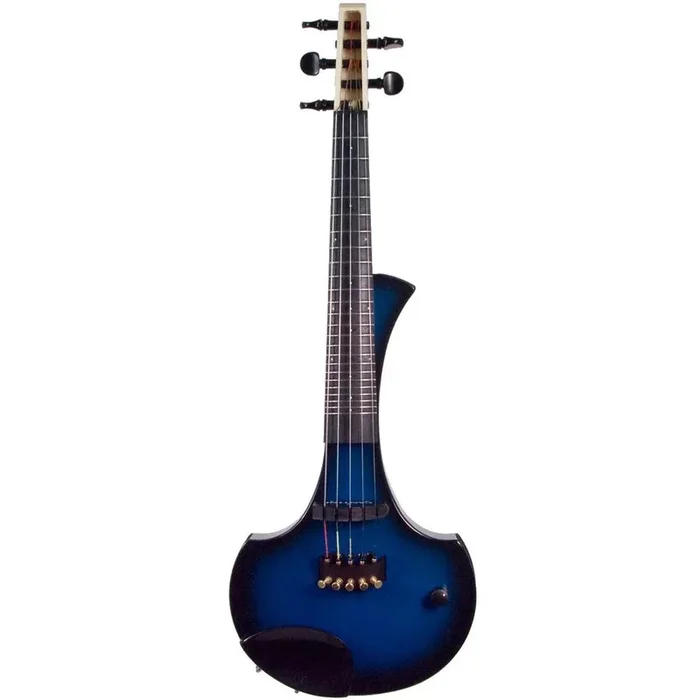 Cantini Earphonic Violín eléctrico con trastes de 5 cuerdas con MIDI, azul/negro Sunburst