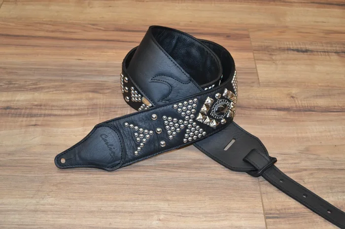 Carlino Custom Black Hematite Templar Pyramid Power Strap