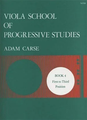 Carse: Viola School of Progressive Studies Bk.4 (viola)