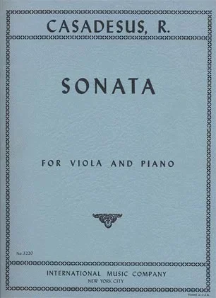 Casadesus, Robert: Sonata Op.12 (viola & piano)