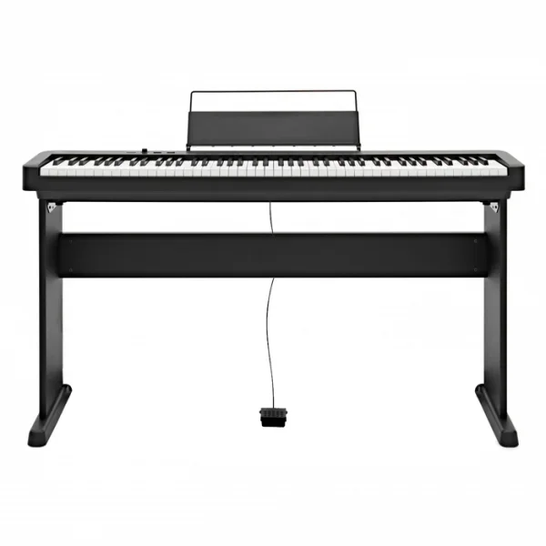 Casio CDP-S360 88-Key Compact Digital Piano w/CS-46P Wooden Stand Bundle – Black Finish