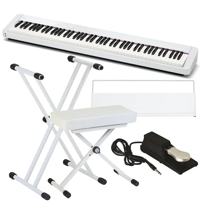 Casio Privia PX-S1100 Digital Piano – White KEY ESSENTIALS BUNDLE