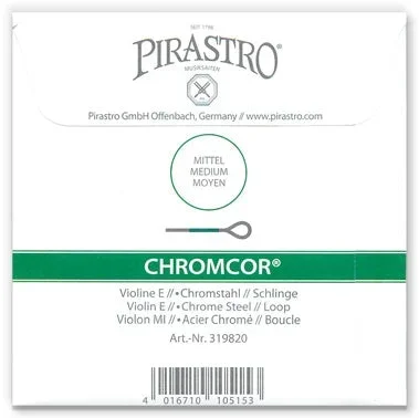 Chromcor Violin E String – 4/4 – Loop (Chrome)