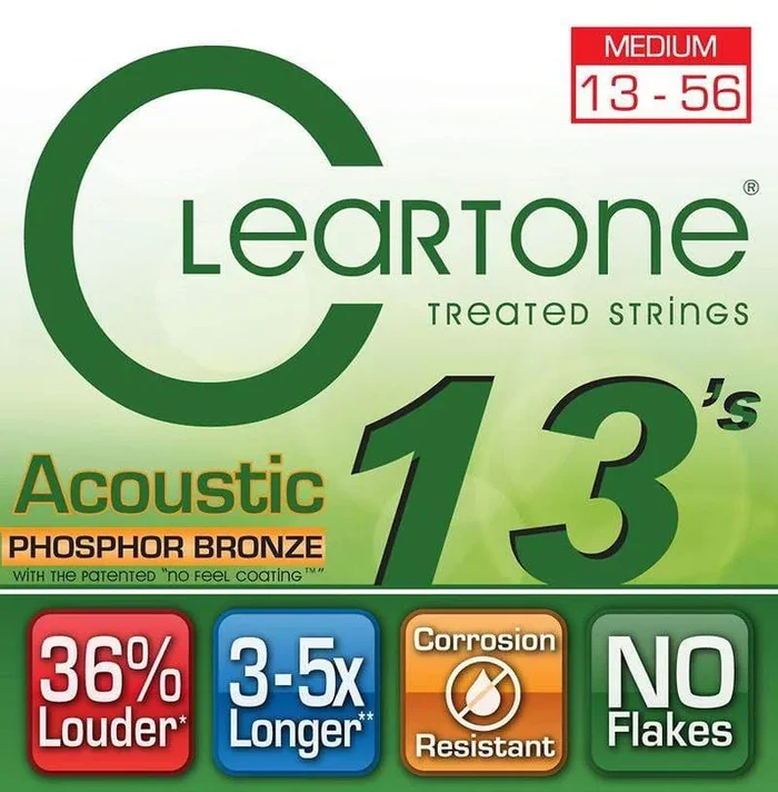 Cleartone Medium Gauge Coated Acoustic Strings