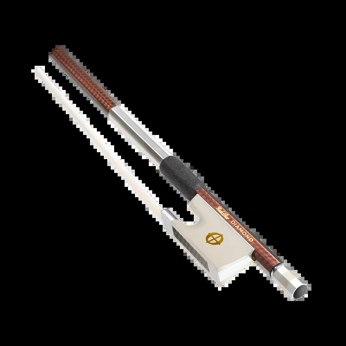 CodaBow Diamond GX (Gold Level) Violin Bow with Xebony Alabaster Frog