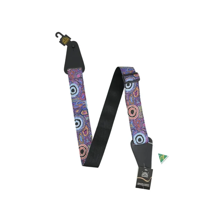 Colonial Leather – Aboriginal Art Rag Strap – Yumari Dreaming