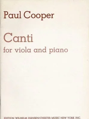 Cooper, Paul: Canti (viola & piano)