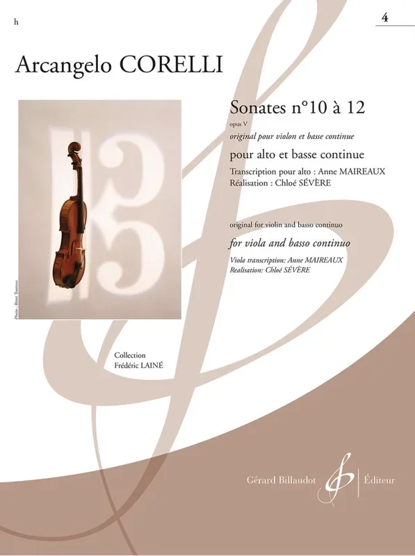 Corelli: Sonates No. 10 à 12 (viola and cello or harpsichord) GB