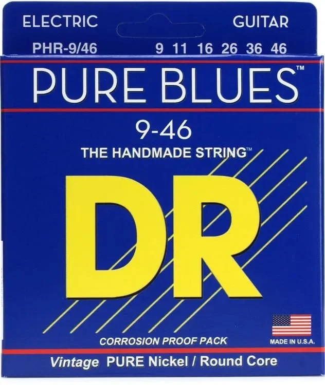 Cuerdas de guitarra eléctrica DR Pure Blues 9-46