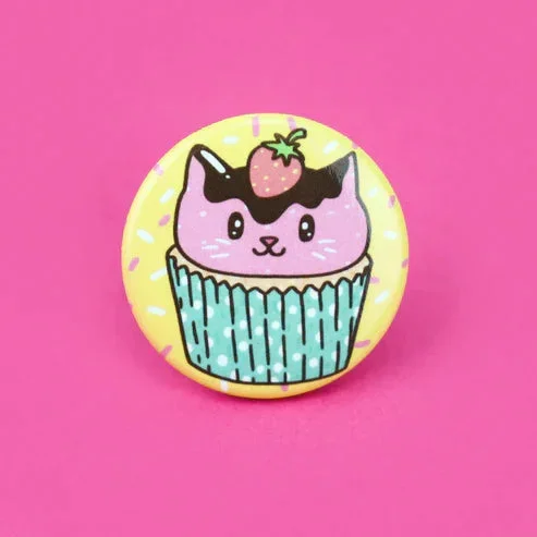 cupcake cat button