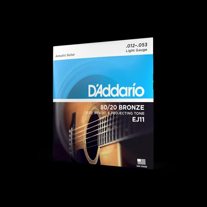D’Addario 80/20 Bronze 12-53 Light Acoustic Guitar Strings