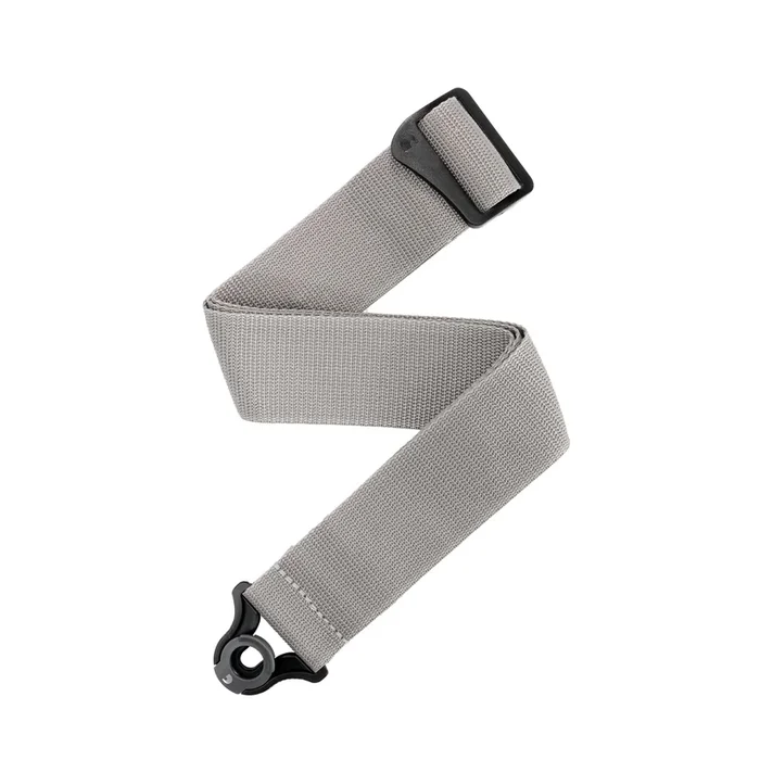 D’Addario Auto Lock Polypro Guitar Strap, Silver