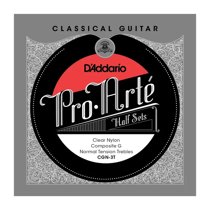 D’Addario CGN-3T Pro-Arte Clear Nylon w/ Composite G Classical Guitar Half Set, Normal Tension