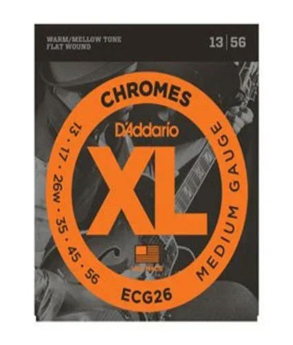 D’addario ECG26 Chromes Flat Wound, Medium, 13-56 | New