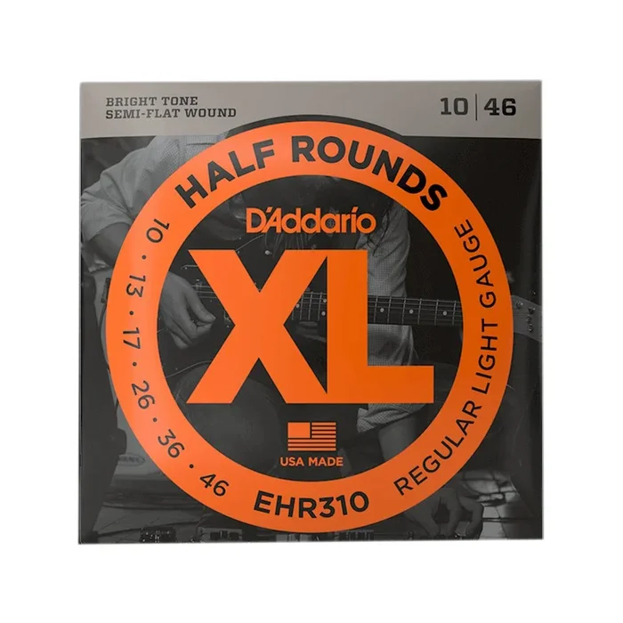 D’Addario EHR310 Half Round Regular Light Electric Guitar Strings 10-46