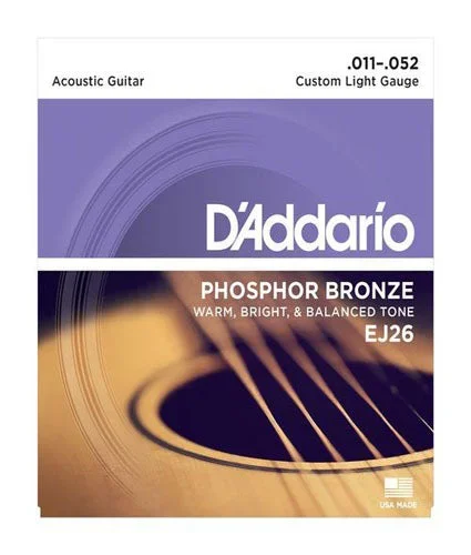 D’addario EJ26 Phosphor Bronze Custom Light 11-52