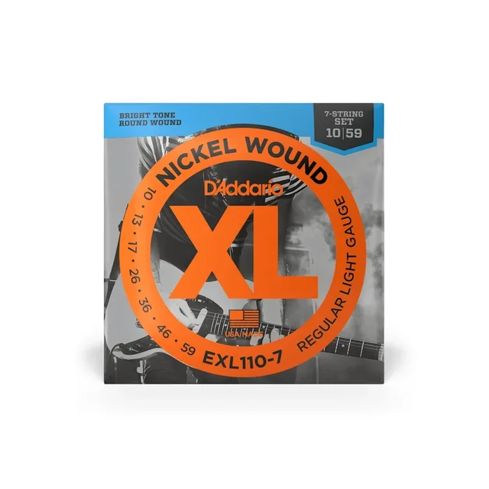 D’Addario EXL110-7 Regular Light 7-String Electric Guitar Strings .10-.59