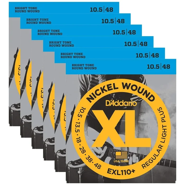 D’Addario EXL110+ Electric 10.5-48 (6 Pack Bundle)