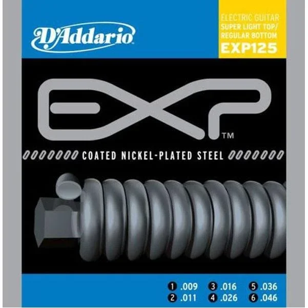D’Addario EXP125 Electric Light Top/Bottom Guitar Strings – 0.009-0.046