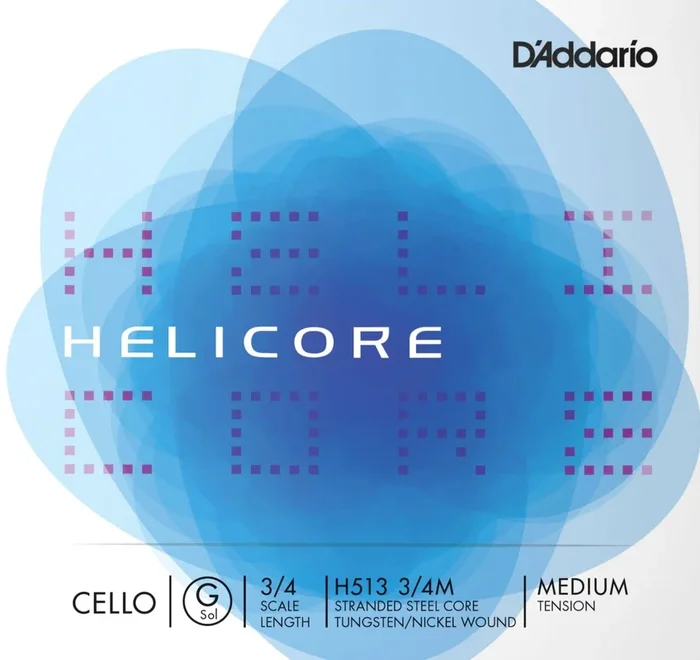 D’Addario Helicore Cello G String 3/4 Medium